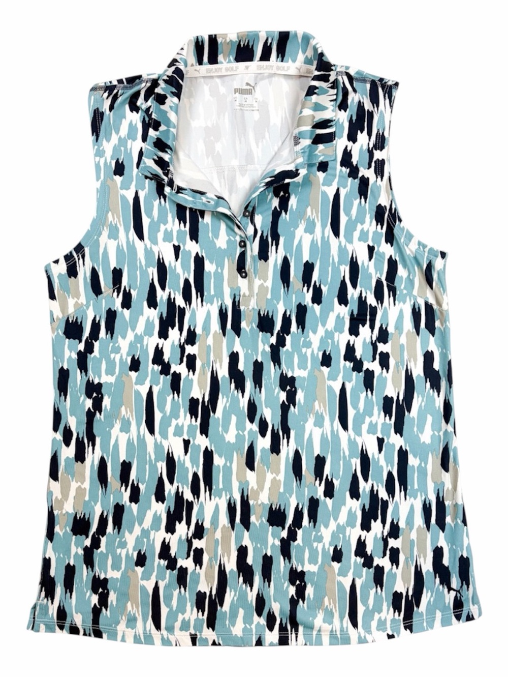 Puma Women’s Cloudspun Three Brush Sleeveless Golf Polo
